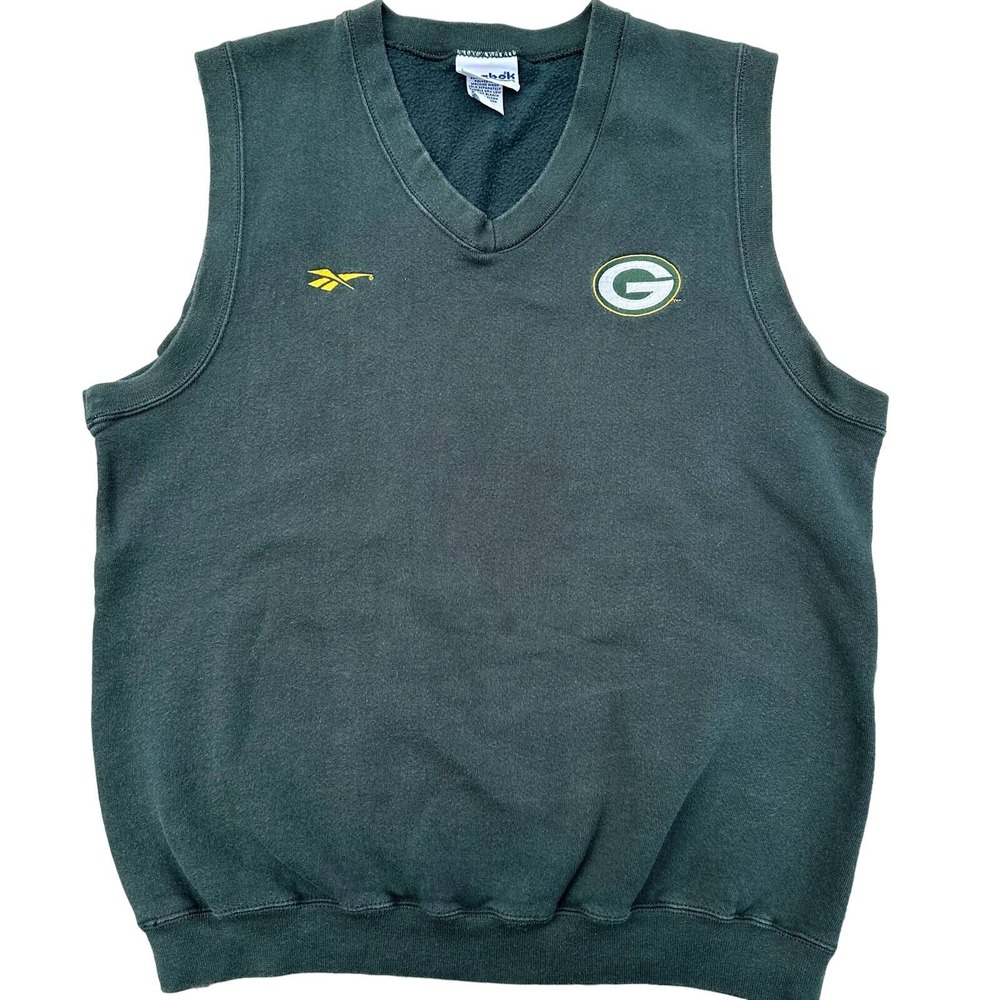 Vintage Green Bay Packers Sweater Vest / Reebok / Football / Sportswear